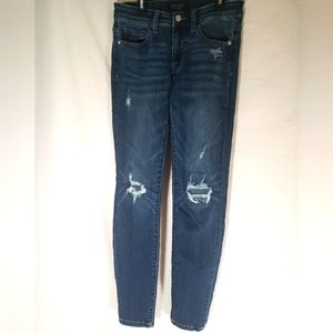 Judy Blue Los Angeles Skinny Fit Distressed Blue Jeans Sz 7/28